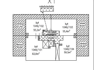 Prodej bytu 2+kk, Praha - Vysočany, Pod Harfou, 60 m2