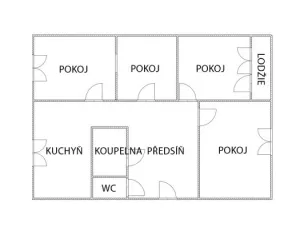 Prodej bytu 4+1, Jirkov, Generála Svobody, 80 m2