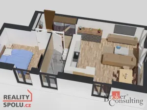 Prodej bytu 2+kk, Ostrava - Michálkovice, Československé armády, 47 m2