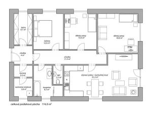 Pronájem rodinného domu, Blešno, 115 m2