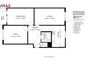 Prodej bytu 3+1, Otovice, K Panelárně, 83 m2