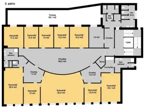 Pronájem kanceláře, Praha, Na příkopě, 2169 m2