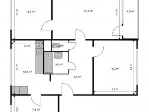 Prodej bytu 4+1, Liberec - Liberec XV-Starý Harcov, Sněhurčina, 78 m2
