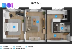 Prodej bytu 2+1, Ostrava, Františka Hajdy, 54 m2