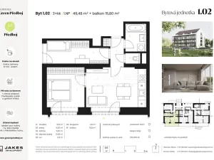 Prodej bytu 3+kk, Předboj, Ke Tvrzi, 49 m2