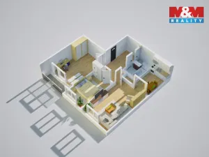 Prodej bytu 3+kk, Praha - Petrovice, Rezlerova, 63 m2