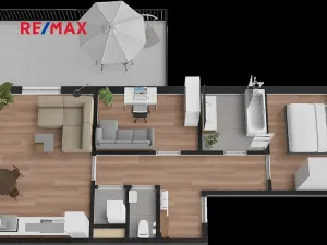 Pronájem bytu 3+kk, Česká Lípa, Jiráskova, 61 m2