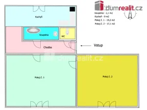 Pronájem bytu 2+1, Ostrov, Severní, 56 m2
