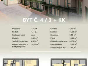 Prodej bytu 3+kk, Dubné, 90 m2