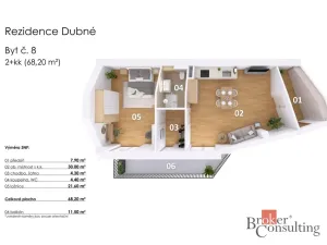 Prodej bytu 2+kk, Dubné, 68 m2