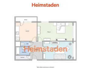 Pronájem bytu 2+1, Orlová - Lutyně, Masarykova třída, 63 m2