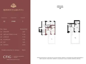 Prodej bytu 2+kk, Pardubice, Jiráskova, 88 m2