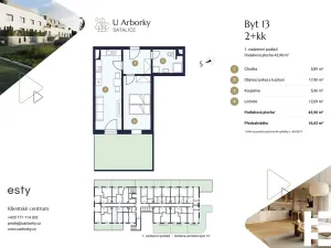 Prodej bytu 2+kk, Praha - Satalice, Za Novákovou zahradou, 44 m2