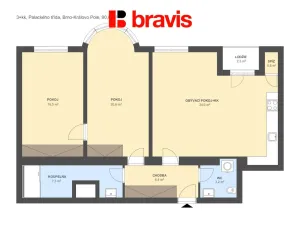 Prodej bytu 3+kk, Brno - Královo Pole, Palackého třída, 93 m2