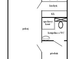 Pronájem bytu 1+1, Brno - Lesná, Arbesova, 32 m2