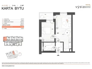 Prodej bytu 2+kk, Ostrava, Výstavní, 47 m2