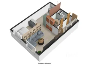 Pronájem bytu 1+kk, Ústí nad Labem, Vinařská, 31 m2