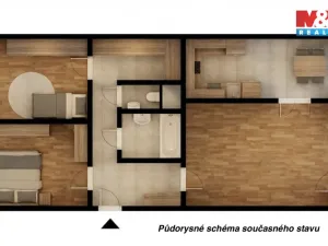 Prodej bytu 3+1, Praha - Stodůlky, Prusíkova, 74 m2