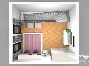 Pronájem bytu 2+kk, Praha - Karlín, Pernerova, 42 m2