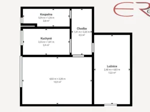 Pronájem bytu 2+1, Liberec, Slovenského národního povstání, 45 m2