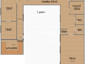 Pronájem výrobních prostor, Jirny, Tovární, 1 m2