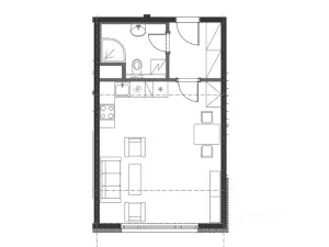 Pronájem bytu 1+kk, Písek, V Portyči, 31 m2