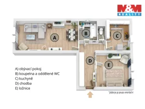 Prodej bytu 2+1, Nymburk, Rybářská, 54 m2