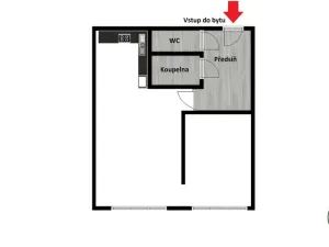 Pronájem bytu 2+kk, Praha - Krč, Vikova, 42 m2