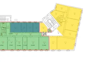 Pronájem kanceláře, Praha, Washingtonova, 203 m2