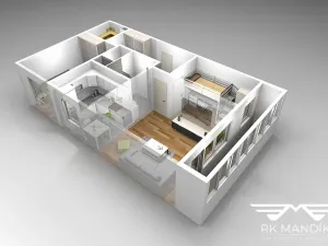 Pronájem bytu 3+1, Praha - Střížkov, Cvikovská, 53 m2