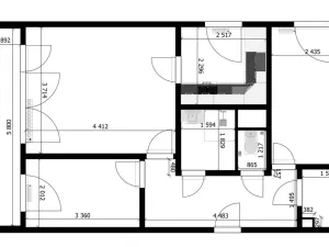 Pronájem bytu 3+1, Praha - Střížkov, Cvikovská, 53 m2