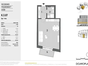 Prodej bytu 1+kk, Brno, Bratislavská, 41 m2