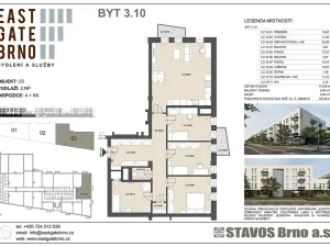 Prodej bytu 4+kk, Brno, Řípská, 113 m2