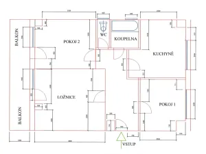 Prodej bytu 3+1, Dešov, 70 m2