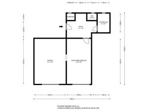Pronájem bytu 2+kk, Praha - Holešovice, Komunardů, 50 m2
