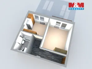 Pronájem bytu 1+1, Ralsko - Kuřívody, 33 m2