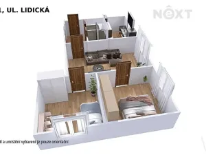 Pronájem bytu 3+1, Šumperk, Lidická, 68 m2