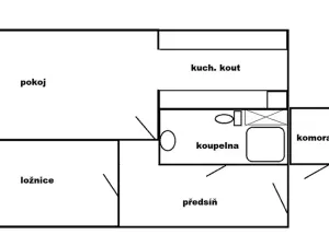 Prodej bytu 2+kk, Teplice, Pražská, 40 m2