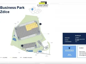 Pronájem skladu, Zdice, Komenského, 5000 m2