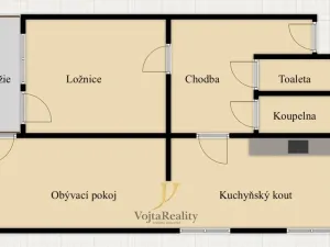 Prodej bytu 2+kk, Olomouc - Povel, Peškova, 57 m2