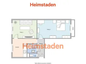 Pronájem bytu 2+1, Karviná - Nové Město, Ruská, 53 m2