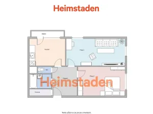 Pronájem bytu 3+1, Orlová - Lutyně, Osvobození, 68 m2