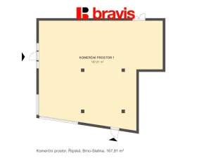 Pronájem obchodního prostoru, Brno, Řípská, 168 m2