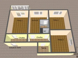 Prodej bytu 3+1, Olomouc - Povel, Jeremiášova, 69 m2