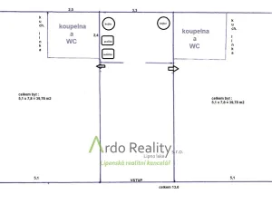 Pronájem bytu 1+kk, Loučovice, 40 m2
