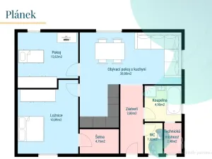 Prodej rodinného domu, Želeč, 82 m2