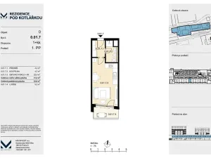 Prodej bytu 1+kk, Praha - Košíře, Leitzova, 31 m2