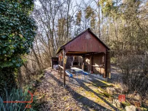 Prodej chaty, Týn nad Vltavou - Hněvkovice na levém břehu Vltavy, 80 m2