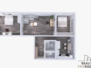 Pronájem bytu 3+1, Karviná, Divišova, 57 m2