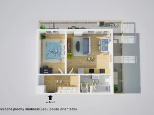 Prodej bytu 2+kk, Praha - Hodkovičky, Šenácká, 53 m2